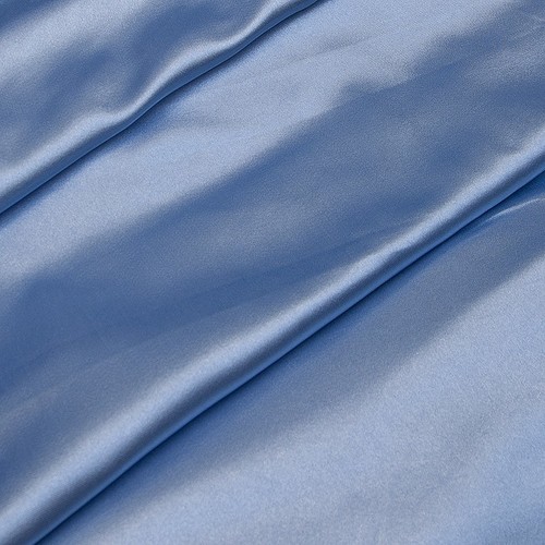 Маломеры шелк искусственный 100% полиэстер 220 см цвет голубой 1.07 м фото 2
