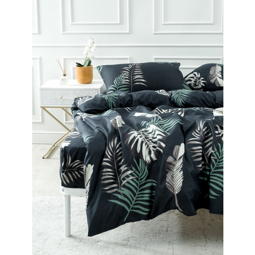 Постельное белье VT из полисатина DJL7126 2-х сп с евро простыней с наволочками 50/70 фото 15