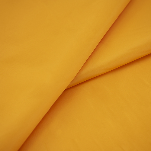 Ткань на отрез таффета 150 см 190Т цвет желтый фото 1