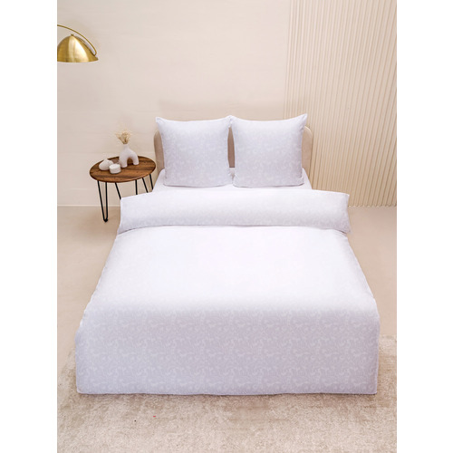 Постельное белье VT из полисатина жаккард белый 1.5 сп с наволочками 70/70 фото 10