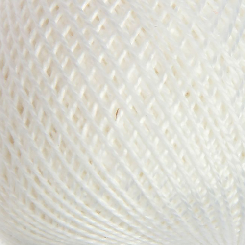 Нитки для вязания Ирис 100% хлопок 25 гр 150 м цвет 0101 белый фото 1