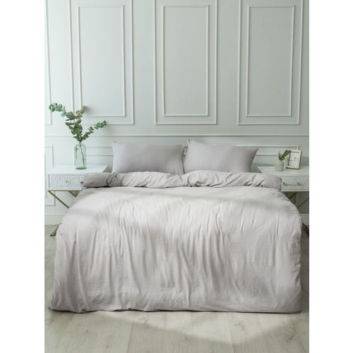 Постельное белье VT из микрофибры 14-0000 бежевый 2-х сп с евро простыней с наволочками 50/70 фото 13