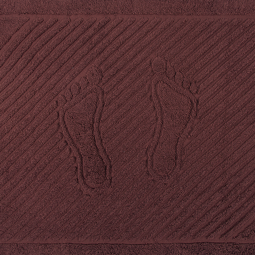Полотенце махровое ножки 700 гр/м2 Туркменистан 50/70 см цвет горячий шоколад фото 1