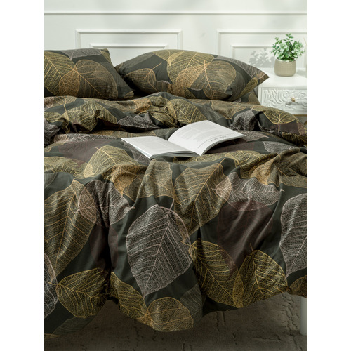 Постельное белье VT из полисатина DJL6076 2-х сп с евро простыней с наволочками 50/70 фото 10