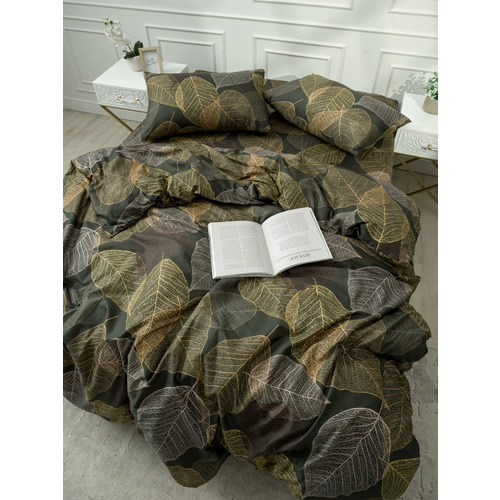 Постельное белье VT из полисатина DJL6076 2-х сп с евро простыней с наволочками 50/70 фото 9