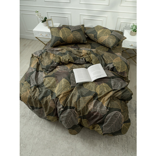 Постельное белье VT из полисатина DJL6076 2-х сп с евро простыней с наволочками 50/70 фото 8