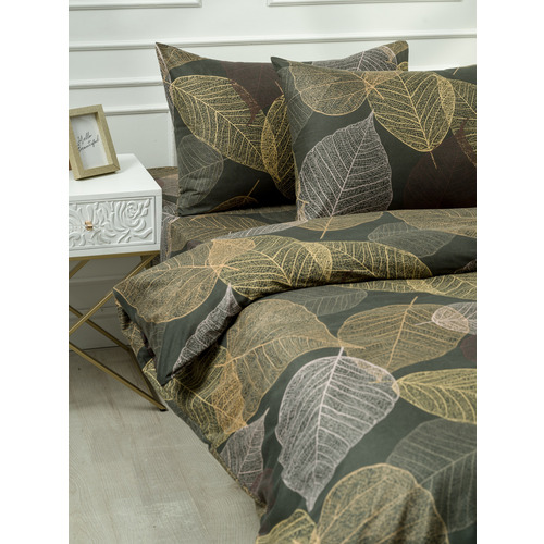 Постельное белье VT из полисатина DJL6076 2-х сп с евро простыней с наволочками 50/70 фото 7