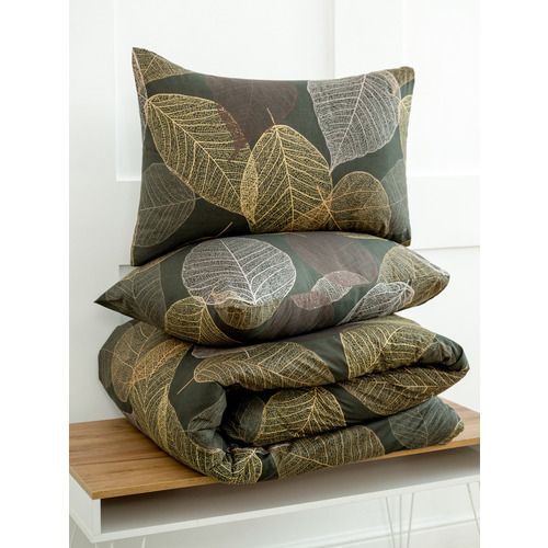 Постельное белье VT из полисатина DJL6076 2-х сп с евро простыней с наволочками 50/70 фото 3