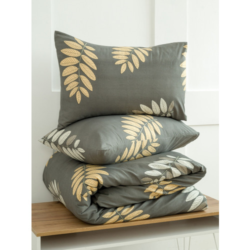 Постельное белье VT из полисатина DJL6652 2-х сп с евро простыней с наволочками 50/70 фото 16