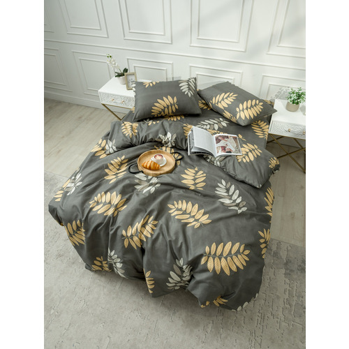 Постельное белье VT из полисатина DJL6652 2-х сп с евро простыней с наволочками 50/70 фото 1