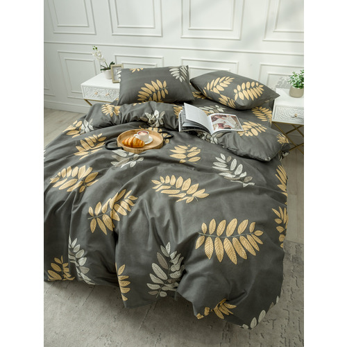 Постельное белье VT из полисатина DJL6652 2-х сп с евро простыней с наволочками 50/70 фото 13