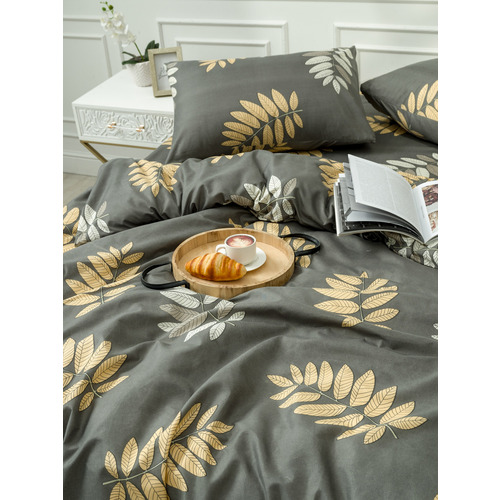 Постельное белье VT из полисатина DJL6652 2-х сп с евро простыней с наволочками 50/70 фото 14