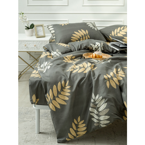 Постельное белье VT из полисатина DJL6652 2-х сп с евро простыней с наволочками 50/70 фото 11