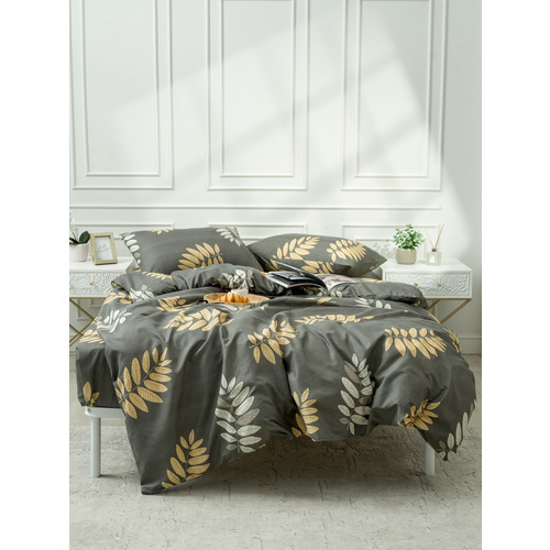 Постельное белье VT из полисатина DJL6652 2-х сп с евро простыней с наволочками 50/70 фото 12