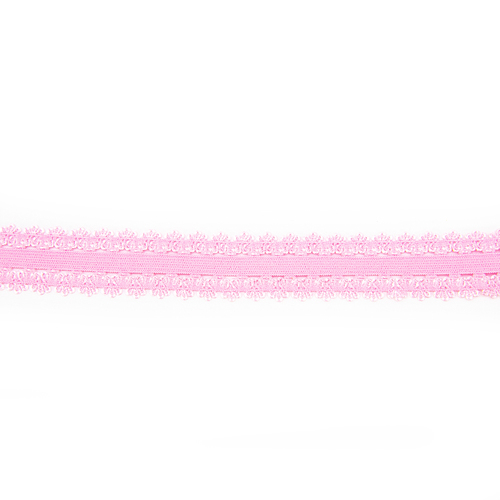 Резинка TBY бельевая (ажурная) 20мм RB04134 цвет F134 св.розовый 1 метр фото 1