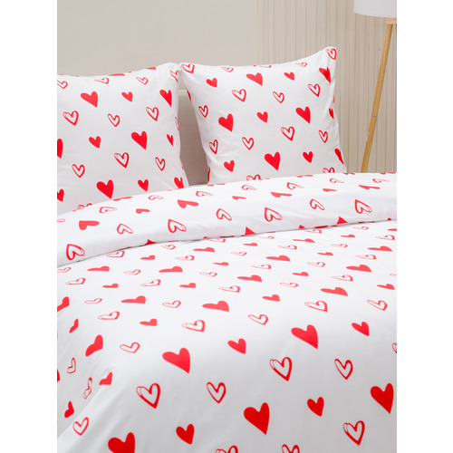 Постельное белье VT из полисатина 823-1 2-х сп с евро простыней с наволочками 70/70 фото 6