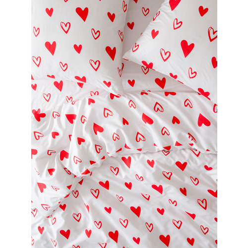 Постельное белье VT из полисатина 823-1 2-х сп с евро простыней с наволочками 70/70 фото 5