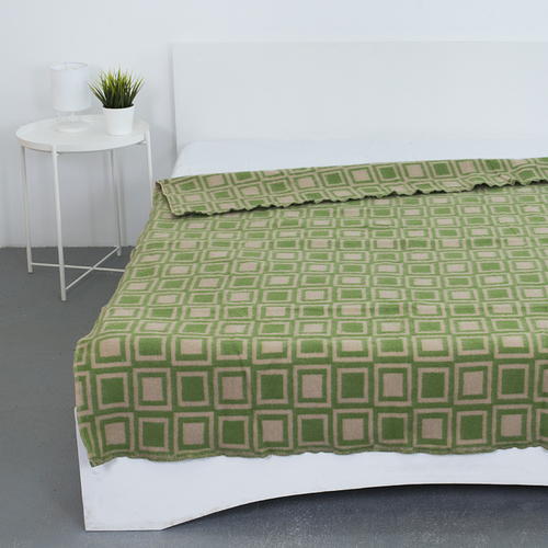 Одеяло полушерсть 500 гр/м2 цвет зеленый 150/200 см фото 1