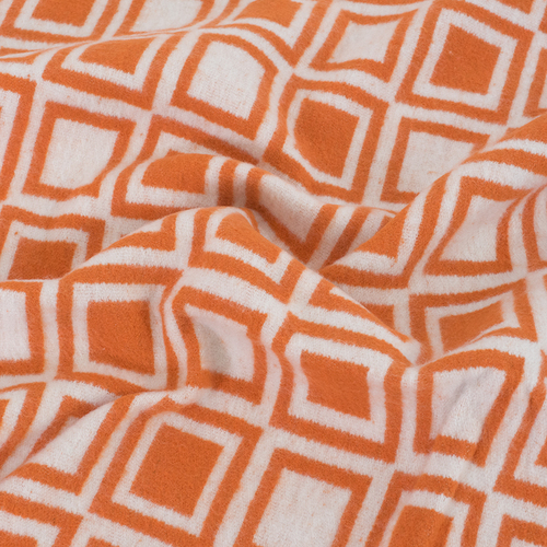Одеяло полушерсть 500 гр/м2 цвет оранжевый 150/200 см фото 3