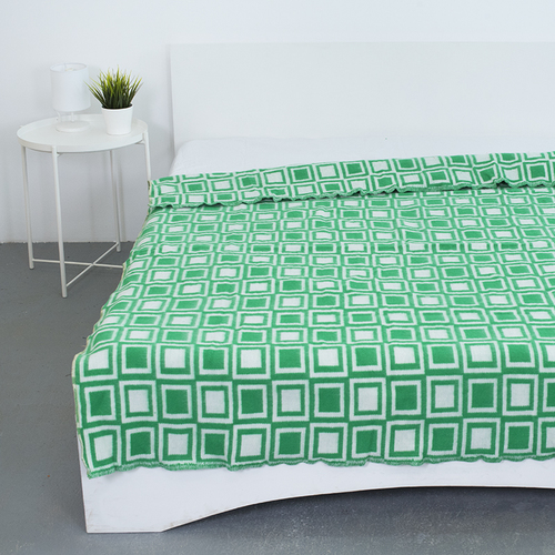 Одеяло полушерсть 500 гр/м2 цвет ярко-зеленый 150/200 см фото 1