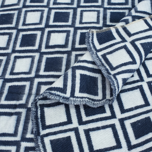Одеяло полушерсть 500 гр/м2 цвет темно-синий 150/200 см фото 4