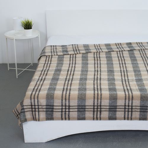 Одеяло полушерсть 420 гр/м2 цвет серый 190/200 см фото 1