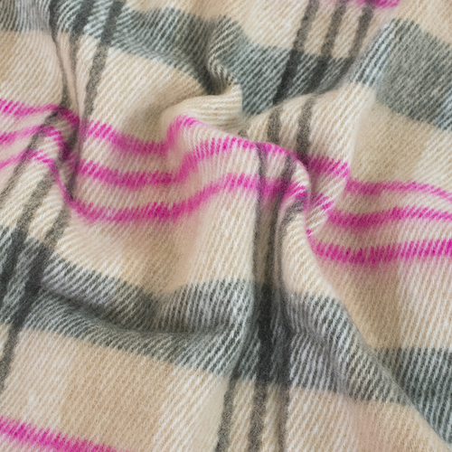Одеяло п/ш (полушерсть) детское 420 гр/м2 полоса цвет розовый 100/140 см фото 3