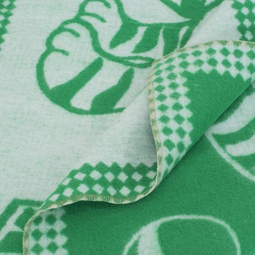 Одеяло п/ш жаккардовое детское 420 гр/м2 коты цвет зеленый 100/140 см фото 3