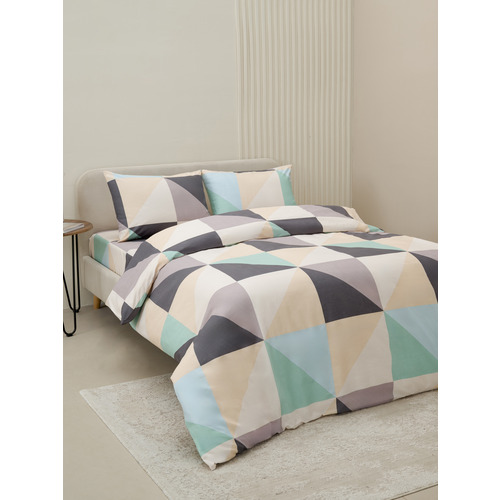 Постельное белье VT из полисатина 4004/2 2-х сп с евро простыней с наволочками 50/70 фото 6