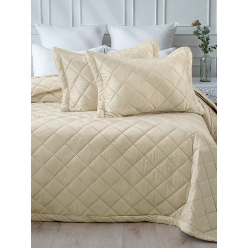 Покрывало VT велюр 260х240 + 2 нав 50х70 цвет HLR-75 фото 7