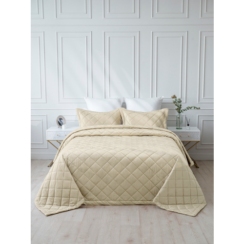 Покрывало VT велюр 260х240 + 2 нав 50х70 цвет HLR-75 фото 1