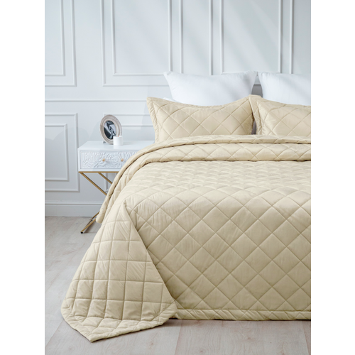 Покрывало VT велюр 260х240 + 2 нав 50х70 цвет HLR-75 фото 3