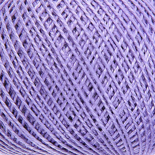 Нитки для вязания Ирис 100% хлопок 25 гр 150 м цвет 2306 сиреневый фото 1