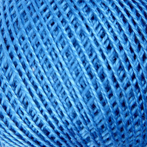 Нитки для вязания Ирис 100% хлопок 25 гр 150 м цвет 2508 голубой фото 1