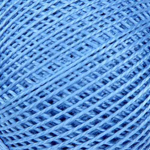 Нитки для вязания Ирис 100% хлопок 25 гр 150 м цвет 2608 голубой фото 1