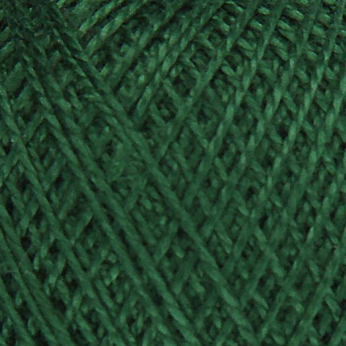 Нитки для вязания Ирис 100% хлопок 25 гр 150 м цвет 3807 темно-зеленый фото 1
