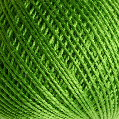 Нитки для вязания Ирис 100% хлопок 25 гр 150 м цвет 3910 зеленый фото 1