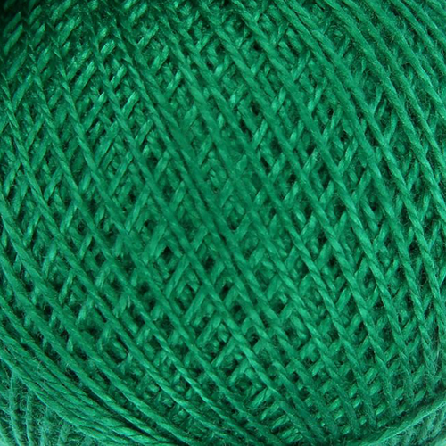 Нитки для вязания Ирис 100% хлопок 25 гр 150 м цвет 4110 зеленый фото 1