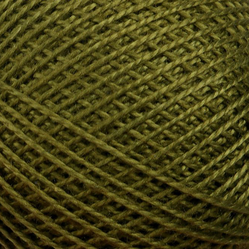 Нитки для вязания Ирис 100% хлопок 25 гр 150 м цвет 4510 темный хаки фото 1