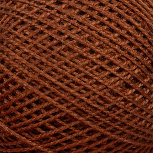 Нитки для вязания Ирис 100% хлопок 25 гр 150 м цвет 6512 коричневый фото 1
