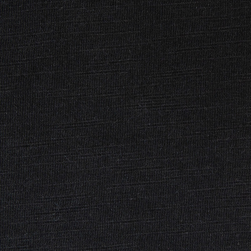 Ткань на отрез кулирка Рябь цвет черный фото 2