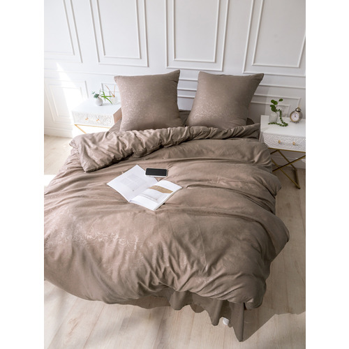 Постельное белье VT из полисатина 17-1418 2-х сп с евро простыней с наволочками 50/70 фото 1