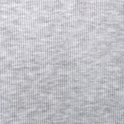 Ткань на отрез кашкорсе с лайкрой цвет светло-серый меланж фото 2