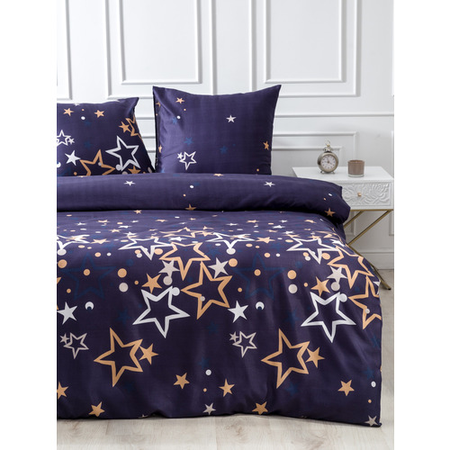 Постельное белье VT из полисатина DA-05 2-х сп с евро простыней с наволочками 70/70 фото 7