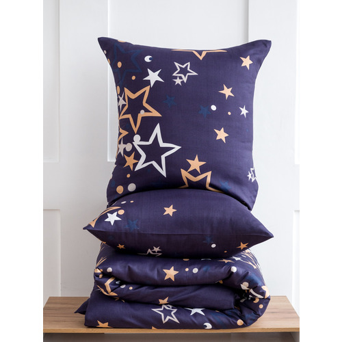 Постельное белье VT из полисатина DA-05 2-х сп с евро простыней с наволочками 70/70 фото 4