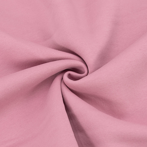 Ткань на отрез футер 3-х нитка компакт пенье начес цвет светло-розовый фото 1