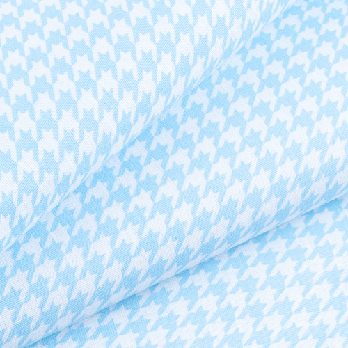 Ткань на отрез бязь плательная 150 см 1747/6 цвет голубой фото 1
