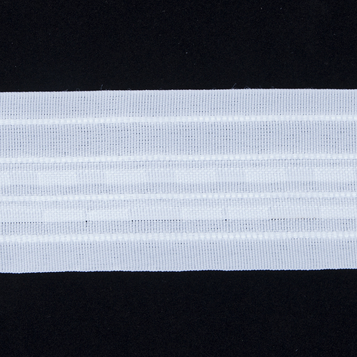 Тесьма шторная Престиж 701М ширина 60 мм (50 м) цвет белый фото 1