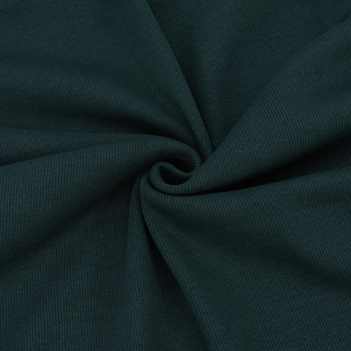 Ткань на отрез кашкорсе с лайкрой цвет темно-зеленый фото 1