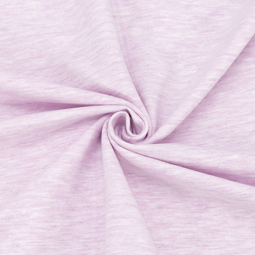 Ткань на отрез футер с лайкрой 1052 Кармеланж цвет розовый фото 1